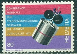 Швейцария 1971, Космический Спутник, 1 марка